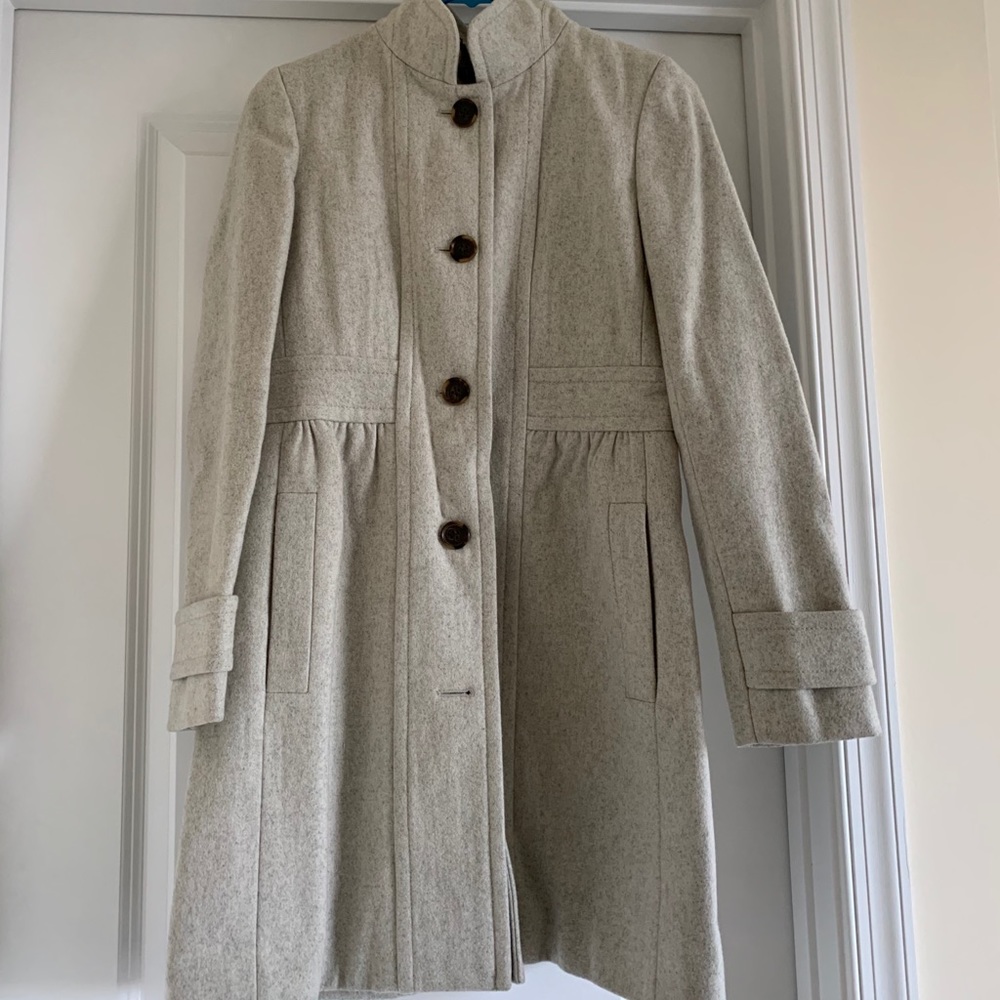 J. Crew Cream Pea Coat